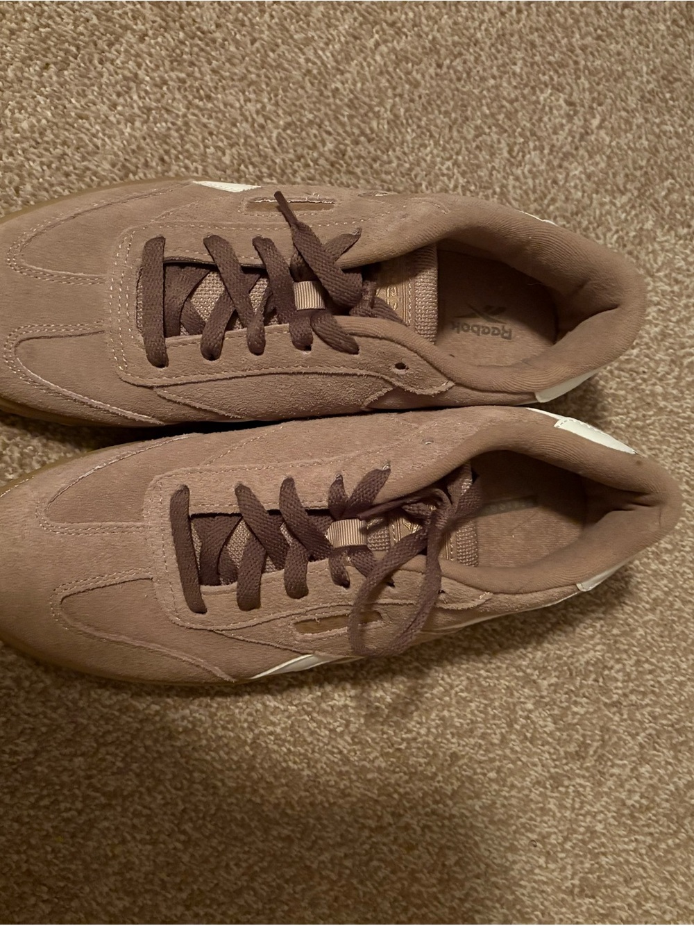 Reebok Men's Suede Trainer in Taupe Brown